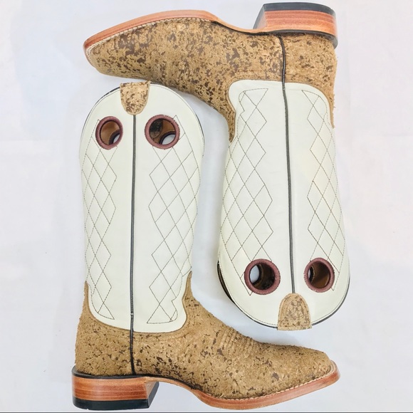 SOLD!!!! Ariat Square Toe Cowboy Boots RARE STYLE - Picture 5 of 8